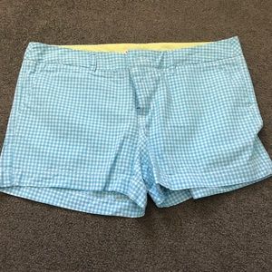 Target Blue Gingham Style Chino Shorts Size 6